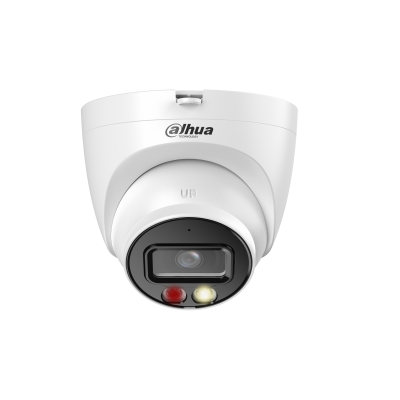 Уличная купольная IP-видеокамера Full-color с ИИ, 4Мп; 1/2.9 CMOS; объектив 3.6мм; WDR(120дБ); чувствительность 0.008лк@F1.6 сжатие: H.265+ H.265 H.264+ H.264 MJPEG; 2 потока до 4Мп@25к/с; видеоаналитика: SMD Plus (Умная детекция движения Dahua DH-IPC-HDW