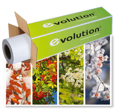 Бумага EVOLUTION  Photo Glossy Self-Adhesive Vinyl 260 мкм 1.370х30 м  втулка 2" / 50,8мм  (ex.450L97021)