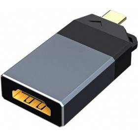 Переходник USB 3.1 Type-C(m) -->HDMI(f) 4K*30Hz, Aluminum Shell, Telecom !