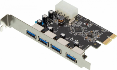 4-портовый адаптер USB 3.0 HUB PCI-E Hiper IPC-U34