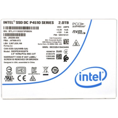 Твердотельный накопитель Intel SSDPE2KX020T801