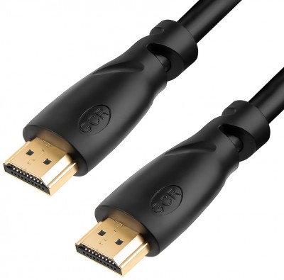 Greenconnect Кабель Premium 5.0m HDMI версия 2.0, Ultra HD 4K30 Hz, 3D, Ethernet 18.0 Гбит/с, OD8.0mm, 28/26 AWG, черный, GCR-HM312-5.0m Greenconnect HDMI (m) - HDMI (m) 5м