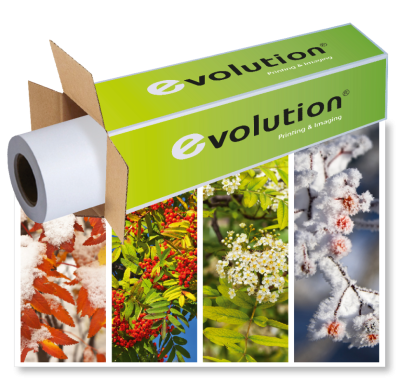 Бумага EVOLUTION  Yellow Coated Paper 100g Pant 126 0.914х130м 3" PW  втулка 3" / 76мм  (ex.450L70018)