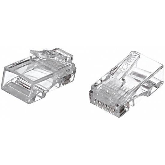 Коннекторы RJ-45 (8P8C) для UTP кабеля 6кат. ( упаковка 20шт.) VCOM <NM006-1/20>