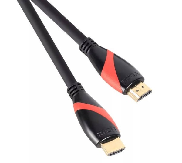 Кабель HDMI 19M/M ver. 2.0 black red, 1.5m VCOM 