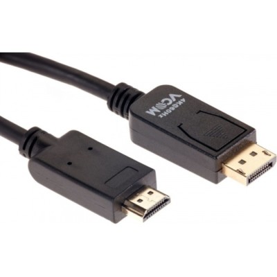 Кабель-переходник DisplayPort M-> HDMI M 4K@60Hz 1.8m VCOM (CG609-1.8M)