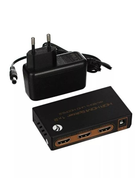 Разветвитель HDMI Spliitter 1=>2  2.0v, VCOM 