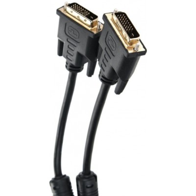 Кабель DVI-D--DVI-D Dual link 25M/25M, экран, феррит.кольца, 1.8м Telecom <TCG441D-1.8M>