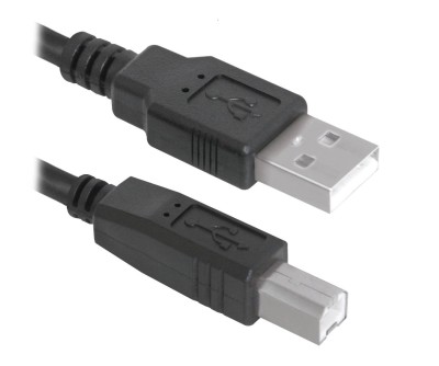 Defender Кабель USB2.0 AM-BM, 5.0м, чёрный.