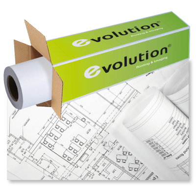 Бумага EVOLUTION  Premium EXTRA Paper 80gr 0.914х50м  втулка 2" / 50,8мм  (ex.450L90503)