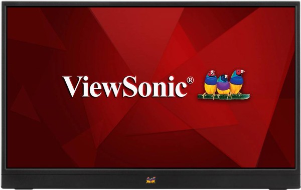 МОНИТОР 15.6" Viewsonic VA1655 Black (IPS, 1920x1080, 7 ms, 170°/170°, 250 cd/m, 50M:1, Mini HDMI, USB-Type C 3.2)