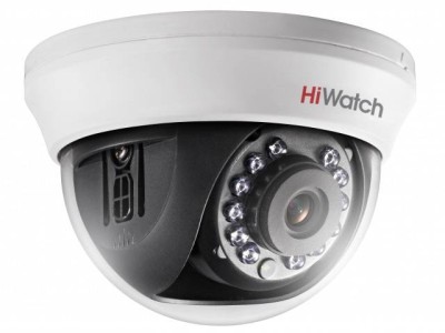 HiWatch DS-T101(2.8MM) Купольная аналоговая камера, 1296x732, 1 Мп, CMOS, 25 кадр/сек, до 20 м