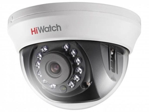 HiWatch DS-T201(B)(2.8 mm) Купольная аналоговая камера, 1920x1080, 2 Мп, CMOS, 25 кадр/сек, до 20 м