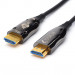 Кабель HDMI 15 м (HIGH speed, Metal gold,  Optical) 8K VER 2.1 ATcom HDMI (m) - HDMI (m) 15 м