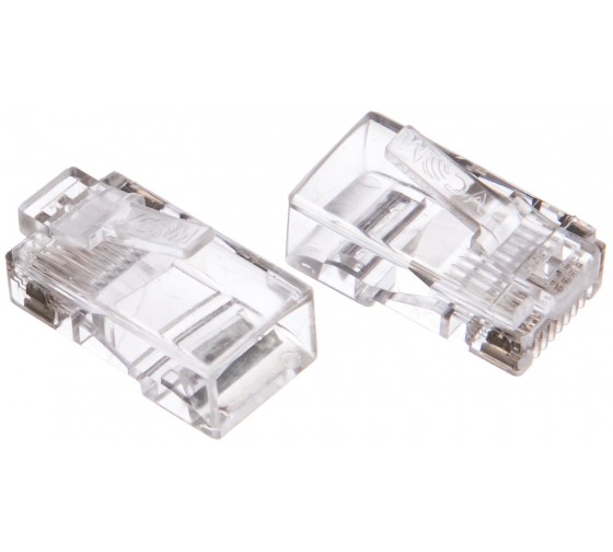 Коннекторы RJ-45 (8P8C) для UTP кабеля 5 кат. ( упаковка по 20 шт.) VCOM 