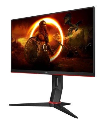 МОНИТОР 23.8" AOC 24G2SP Black-Red с поворотом экрана (IPS, 1920x1080, 165Hz, 1 ms, 178°/178°, 300 cd/m, 80M:1, +2xHDMI)