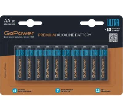 Батарейка GoPower ULTRA LR6 AA 00-00026395