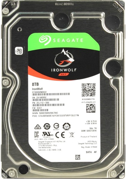 Жесткий диск Seagate IronWolf NAS ST8000VN0022