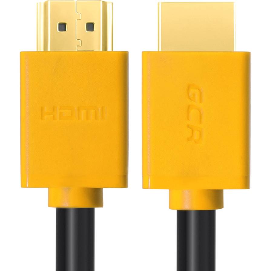 GCR Кабель 3.0m HDMI версия 1.4, черный, желтые коннекторы, OD7.3mm, 30/30  AWG, позолоченные контакты, Ethernet 10.2 Гбит/с, 3D, 4K GCR-HM440-3.0m,  экран Greenconnect GCR-HM440-3.0m купить по цене 297 руб. с доставкой —  интернет