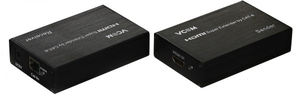 Удлинитель HDMI по витой паре до 60м extender +2б.п. VCOM <DD471> VCOM RJ45,HDMI (f) - RJ45,HDMI (f) 60м