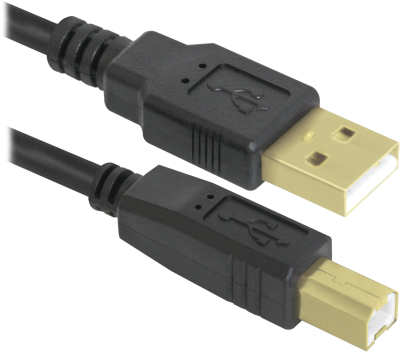 Defender USB кабель USB04-06PRO USB2.0 AM-BM, 1.8м Defender USB 2.0 Type-AM - USB 2.0 Type-BM 1.8м