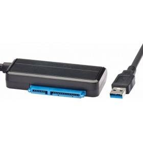 Кабель-адаптер USB3.0 ---SATA III 2.5/3,5"+SSD, правый угол, VCOM <CU817A>