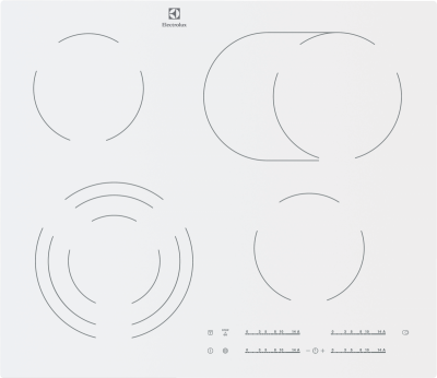 Встраиваемая электрическая панель Electrolux 300 Radiant Hob EHF96547SW