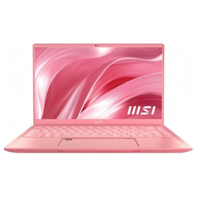 Ноутбук MSI Prestige 14 A11SB-639RU 14"(1920x1080 (матовый) IPS)/Intel Core i7 1185G7(3Ghz)/16384Mb/512PCISSDGb/noDVD/Ext:nVidia GeForce MX450(2048Mb)/Cam/BT/WiFi/war 1y/1.29kg/Rose Pink/W10 + mouse, bag, key chain